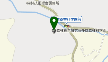 独立行政法人森林総合研究所多摩森林科学園の地図画像