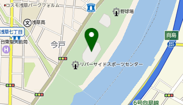 台東リバーサイドスポーツセンター陸上競技場の地図画像
