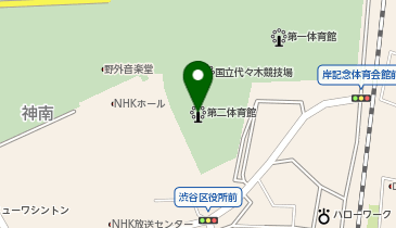 代々木第二体育館の地図画像