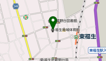 福生地域体育館の地図画像