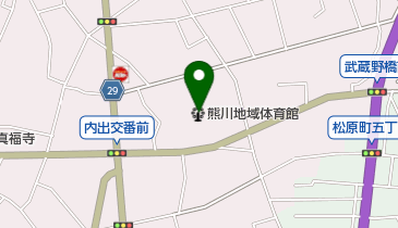 熊川地域体育館の地図画像