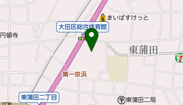 大田区総合体育館の地図画像