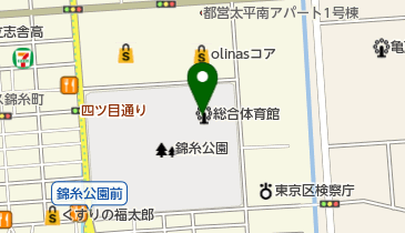 ひがしんアリーナの地図画像