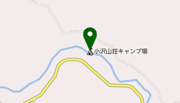 小沢山荘キャンプ場の地図画像