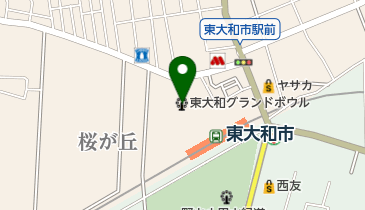 BIG BOX東大和インドアテニスコートの地図画像