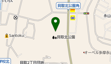 貝取北公園庭球場の地図画像