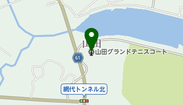 山田グランドテニスコートの地図画像
