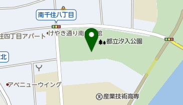 汐入公園テニスコートの地図画像