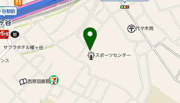 渋谷区スポーツセンターテニス場の地図画像