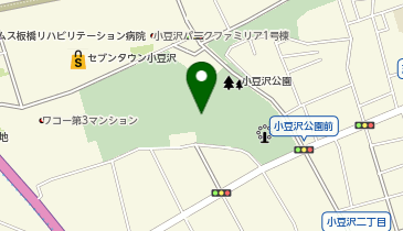 小豆沢庭球場の地図画像