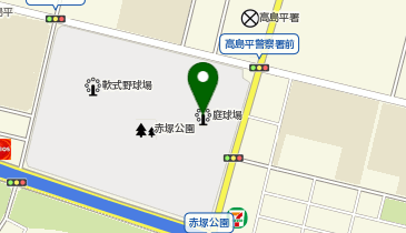 赤塚公園庭球場の地図画像