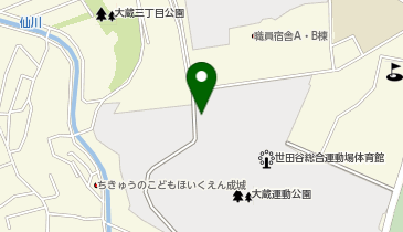 世田谷区総合運動場テニスコートの地図画像