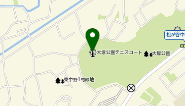 大塚公園テニスコートの地図画像