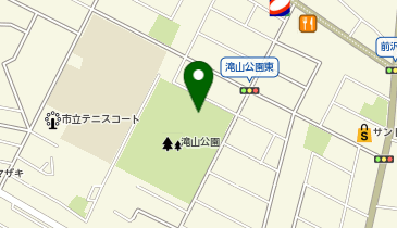 滝山テニスコートの地図画像