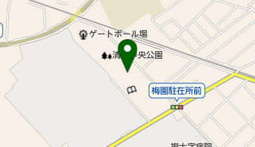 中央公園テニスコートの地図画像