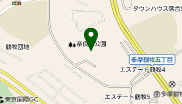 奈良原公園庭球場の地図画像