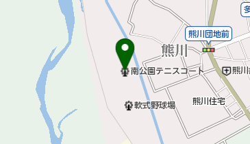 南公園テニスコートの地図画像