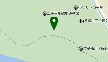 二子玉川区民運動施設の地図画像