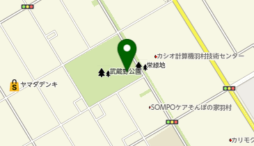 プリモパークむさしの庭球場の地図画像