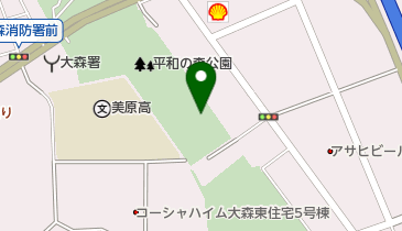 平和の森公園テニスコートの地図画像