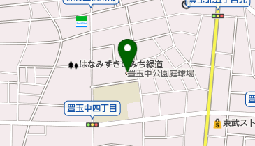 豊玉中公園庭球場の地図画像
