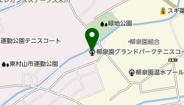 柳泉園グランドパークテニスコートの地図画像