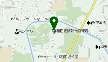 和田堀調節池庭球場の地図画像