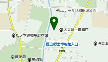 和田堀調節池壁打ち庭球練習場の地図画像