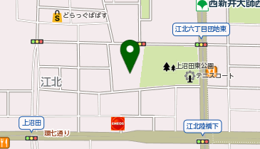 上沼田東公園テニスコートの地図画像