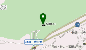 多摩カントリークラブの地図画像