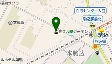 駒ゴルフガーデンの地図画像