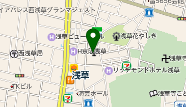 ウインズ浅草の地図画像