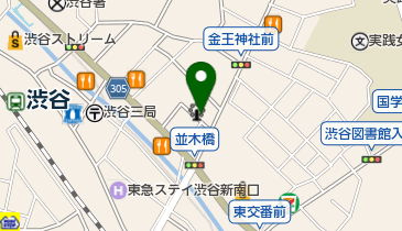 ウインズ渋谷の地図画像