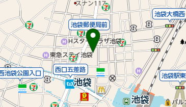 池袋ロサボウルの地図画像