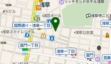 タイトーステーション浅草店の地図画像