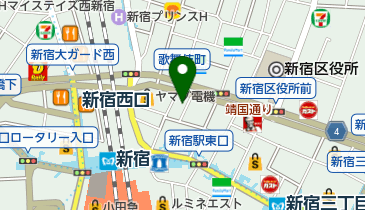 タイトーステーション新宿東口店の地図画像