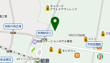 ピーターパンと仲間たち昭島店の地図画像