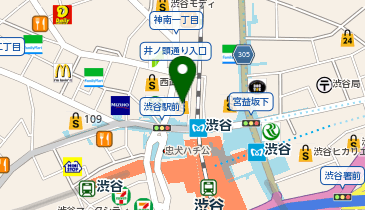 バンダイナムコCross Store MAGNET by SHIBUYA109店の地図画像