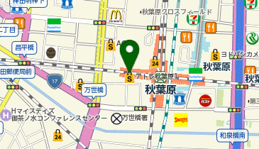 バンダイナムコCross Storeアトレ秋葉原店の地図画像
