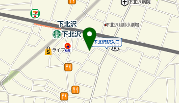 ドラマ下北沢パート1店の地図画像