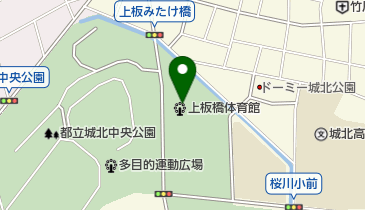 上板橋体育館温水プールの地図画像