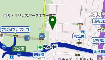 アクアフィールド芝公園プールの地図画像