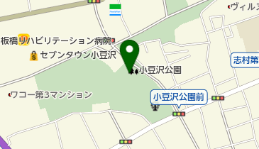 あずさわプールの地図画像