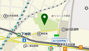 しながわ中央公園多目的広場の地図画像