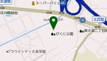 びくに公園多目的広場の地図画像