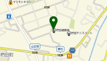 椚田運動場ランニングコースの地図画像