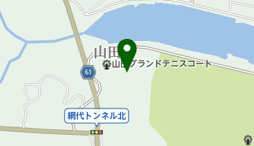 山田グラウンド多目的運動広場の地図画像