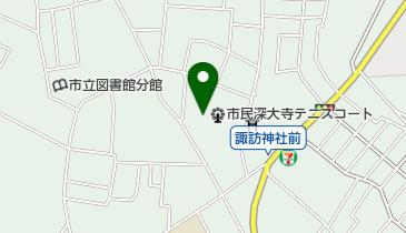 調布市北部ゲートボール場の地図画像