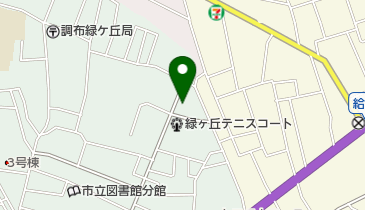 緑ケ丘ゲートボール場の地図画像