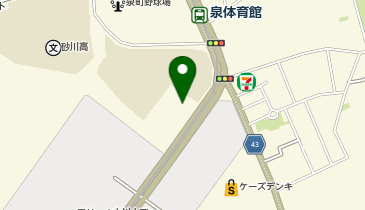 泉町ゲートボール場の地図画像